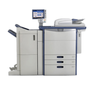 Office multifunction printer copier with touchscreen.