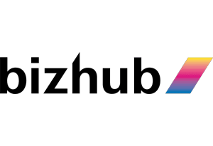 bizhub-logo (1) Bizhub logo with colorful gradient.