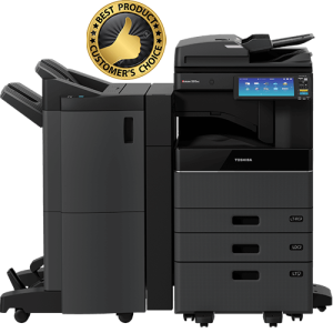 Toshiba multifunction printer with Customer's Choice award.