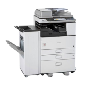 Office multifunction printer on white background.