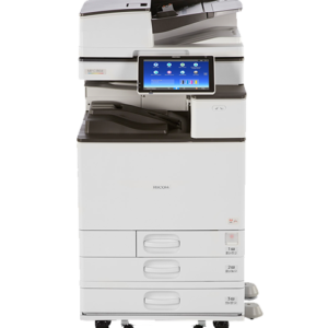 Modern Ricoh multifunction printer/copier machine.