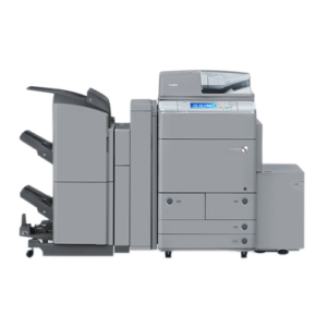 Large office multifunction printer/copier machine.